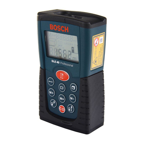 Bosch DLE 40 Professional Original instructions Bosch DLE 40 Professional Original instructions