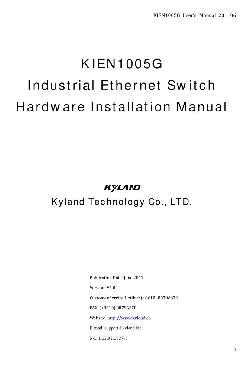 KYLAND Technology KIEN1005G Hardware installation manual