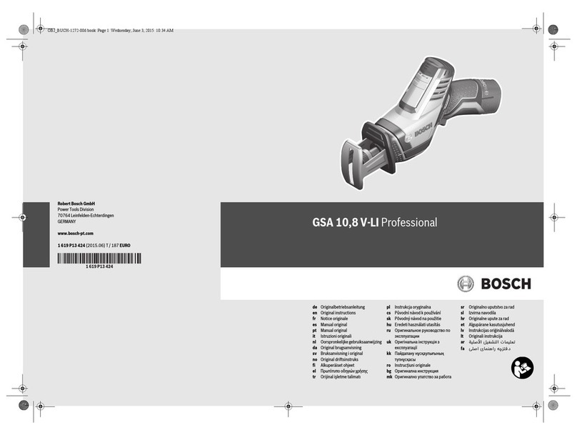 Bosch GSA 10,8 V-LI Professional Original instructions
