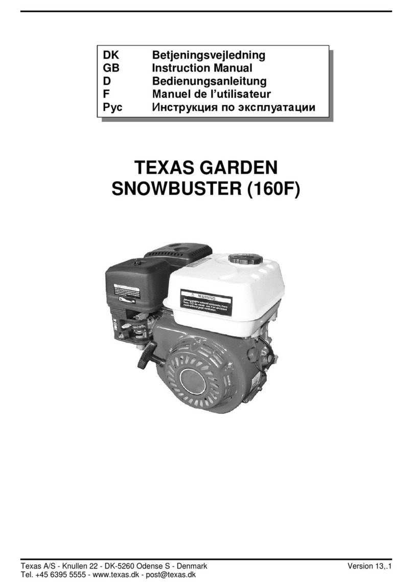 Texas GARDEN SNOWBUSTER (160F) instruction manual