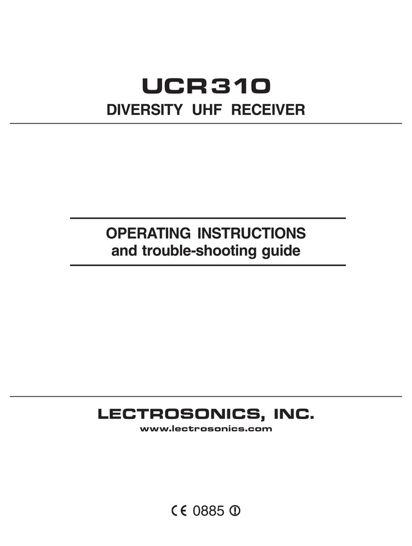 Lectrosonics UCR310 operating instructions