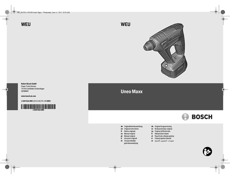 Bosch Uneo Maxx User manual