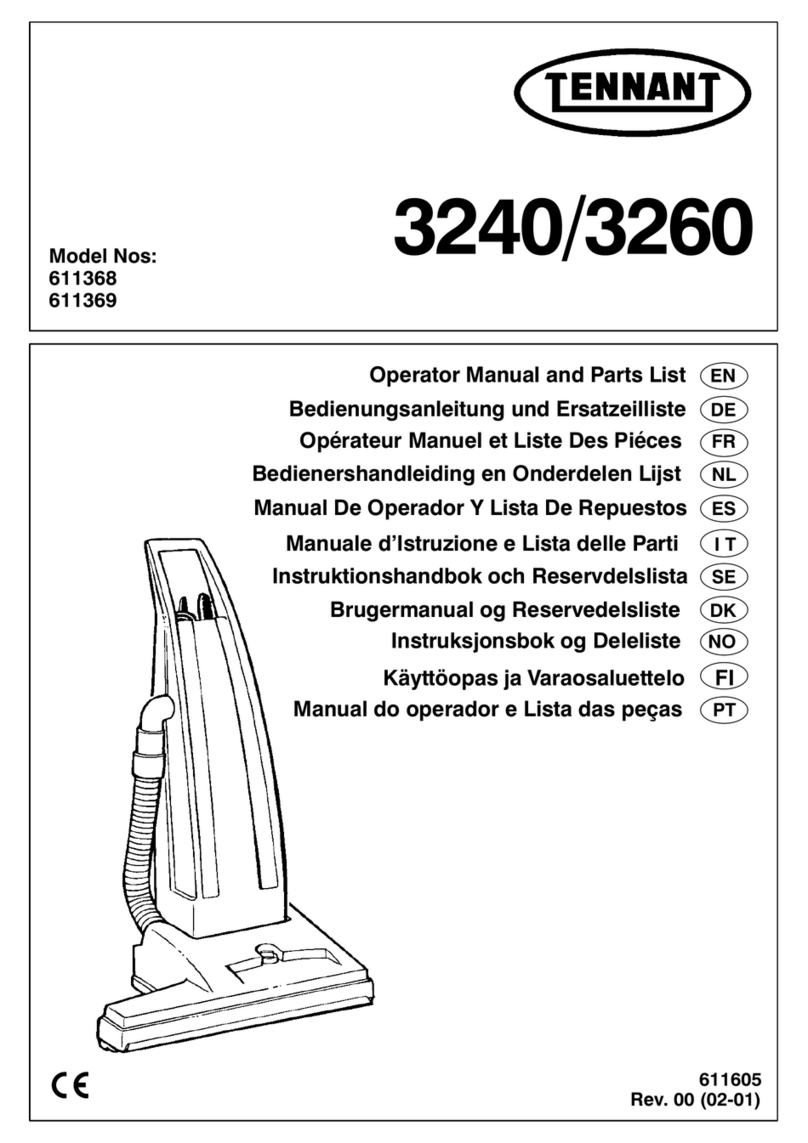 Tennant 3240 Operator's manual
