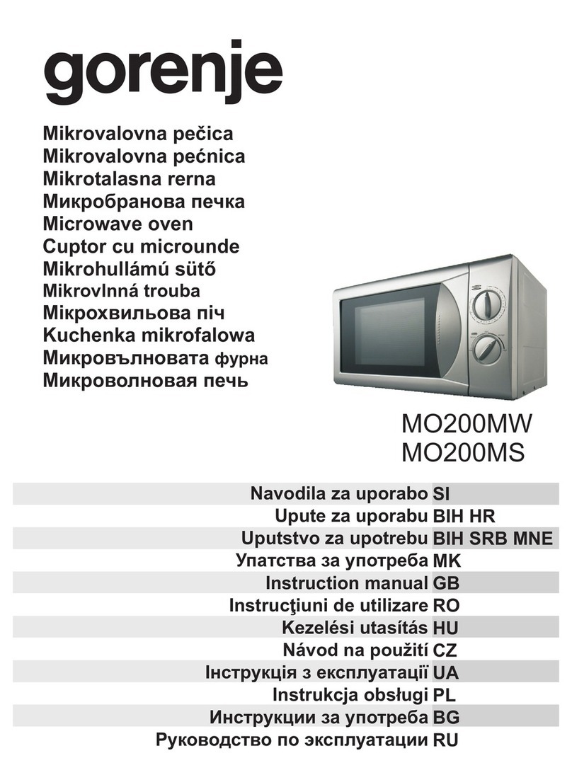 Gorenje MO200MW instruction manual