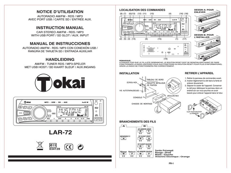 Tokai LAR-72 User manual