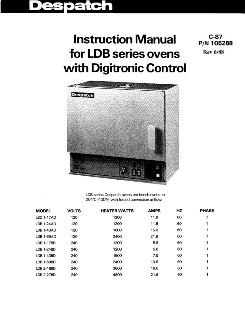 Despatch LDB 1-17AD User manual Despatch LDB 1-17AD User manual