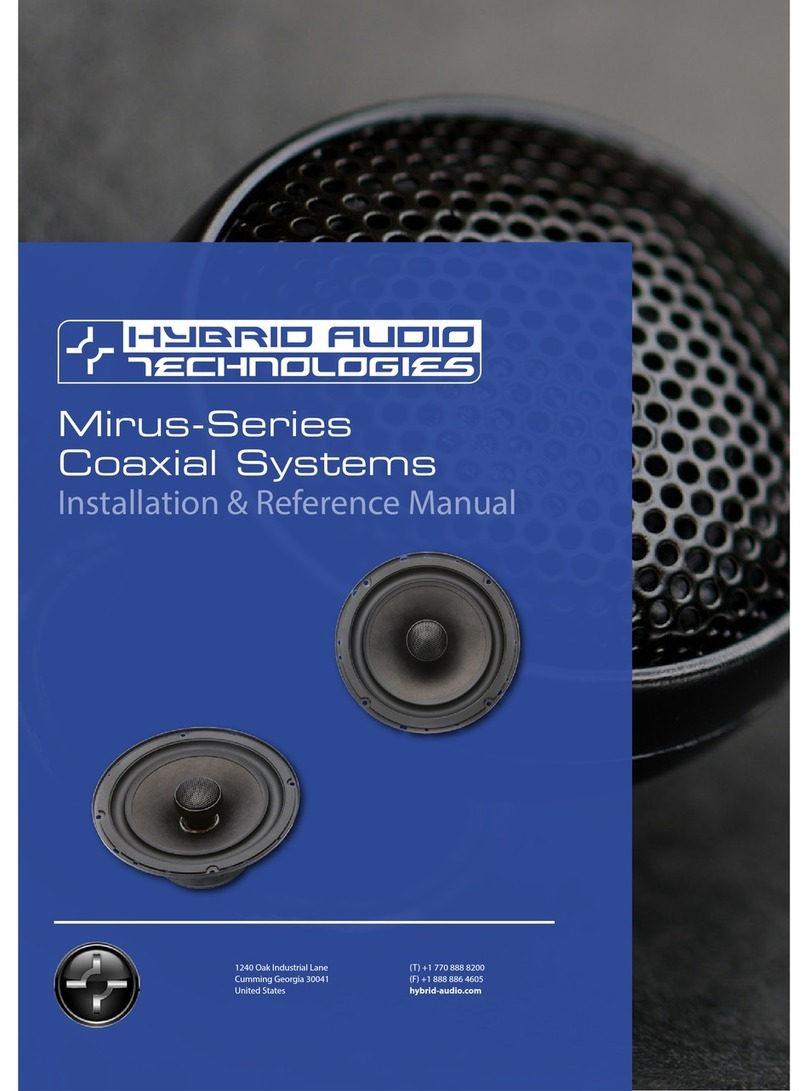 Hybrid Audio Technologies mirus series Installation & reference manual