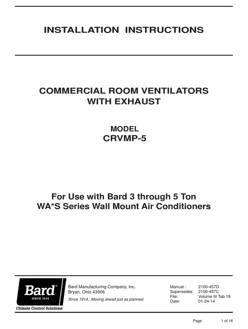 Bard CRVMP-5 installation instructions