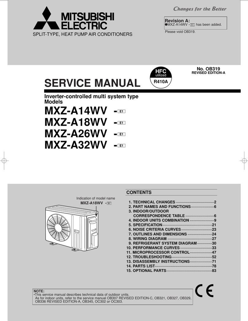 Mitsubishi Electric MXZ-A14WV User manual