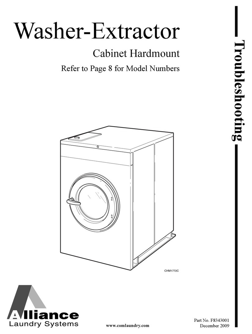 Alliance Laundry Systems F8343001 Operating instructions