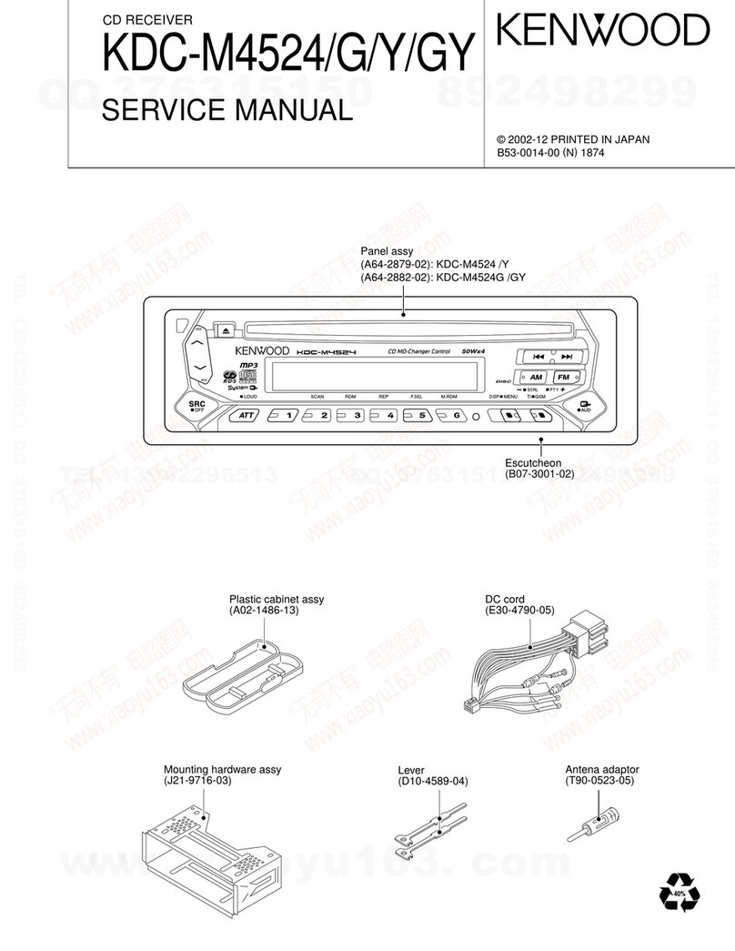 Kenwood KDC-M4524 Service manual