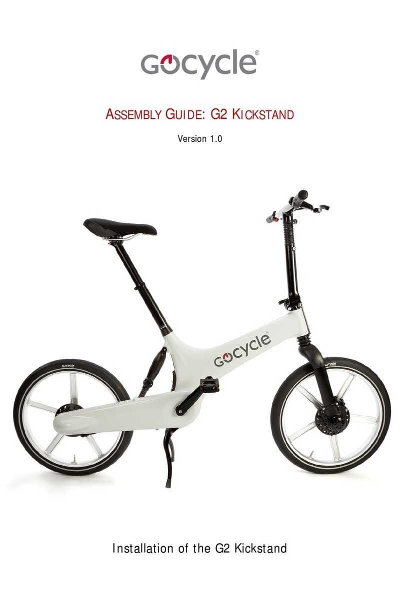 Gocycle G2 KICKSTAND Assembly guide Gocycle G2 KICKSTAND Assembly guide