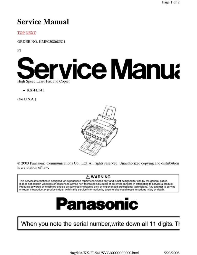 Panasonic KX-FL541 User manual