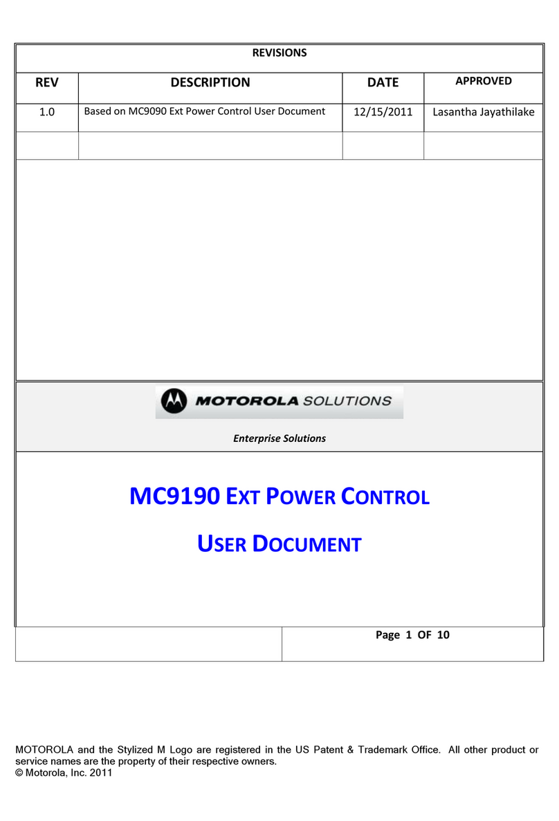 Motorola MC9190 Operator's manual