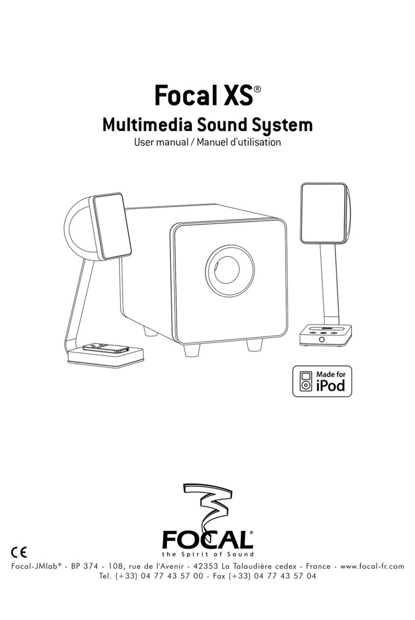 Focal XS MULTIMEDIA SOUND SYSTEM user manual