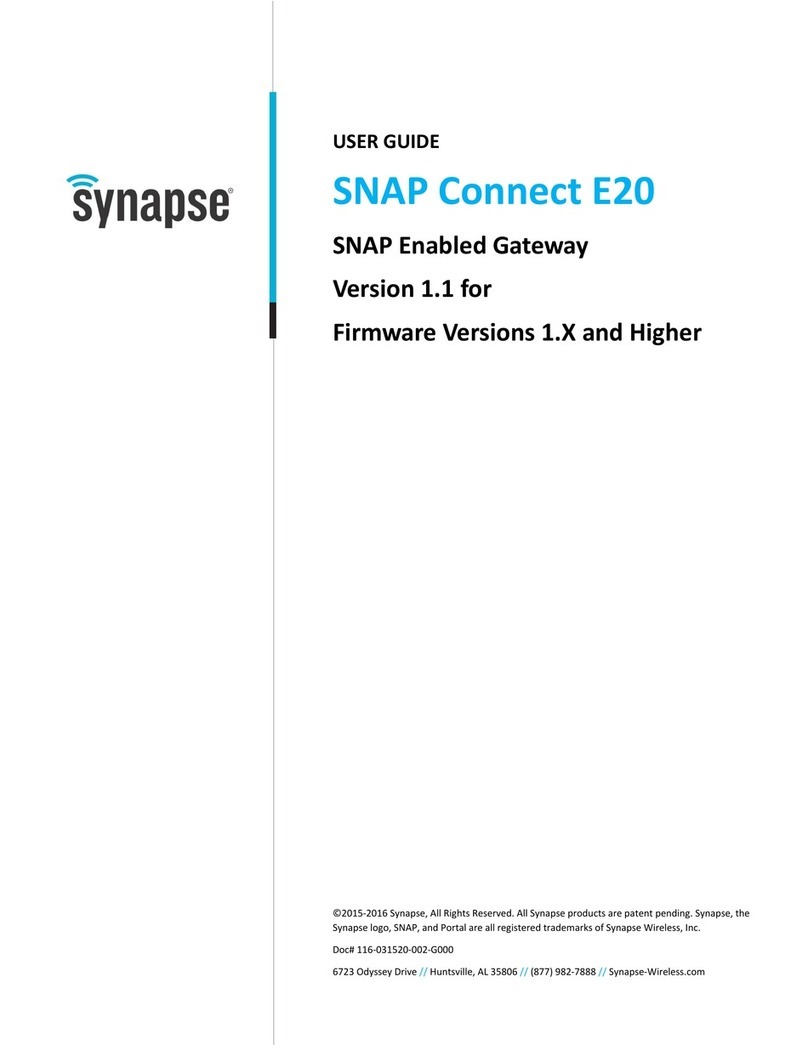 Synapse SNAP Connect E20 user guide
