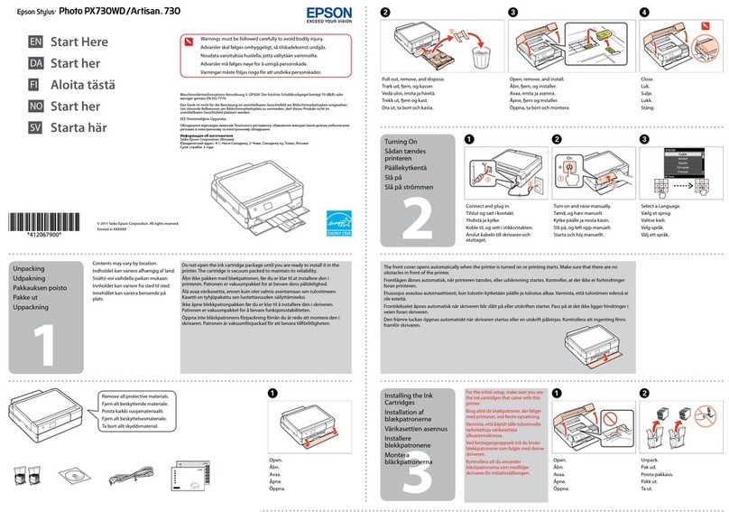 Epson Stylus Photo PX730WD Instruction Manual