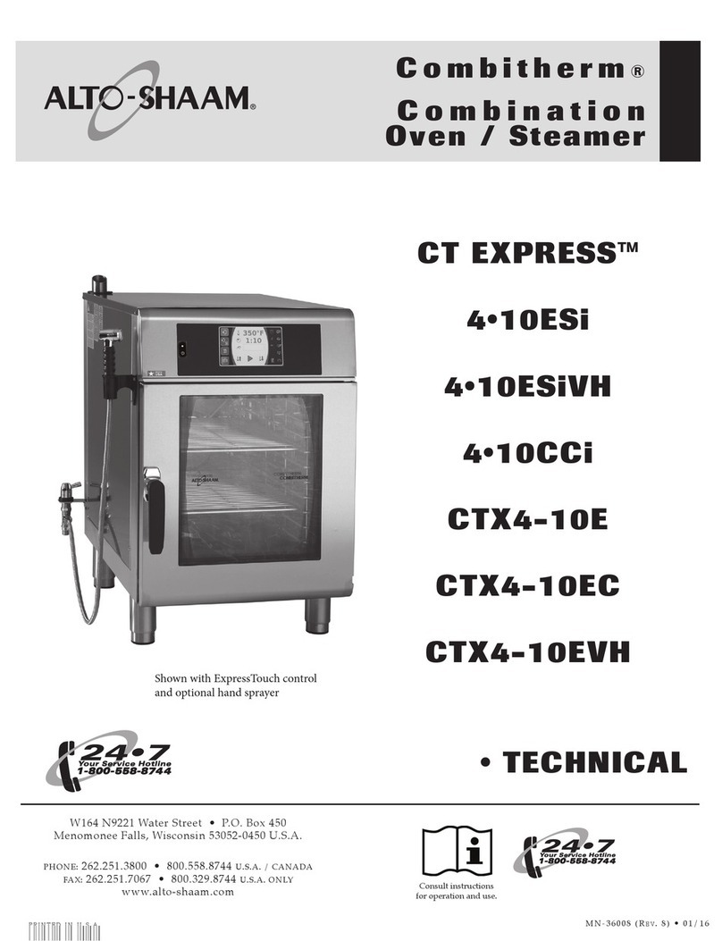 Alto-Shaam CT EXPRESS 4 10ESi Technical & service manual