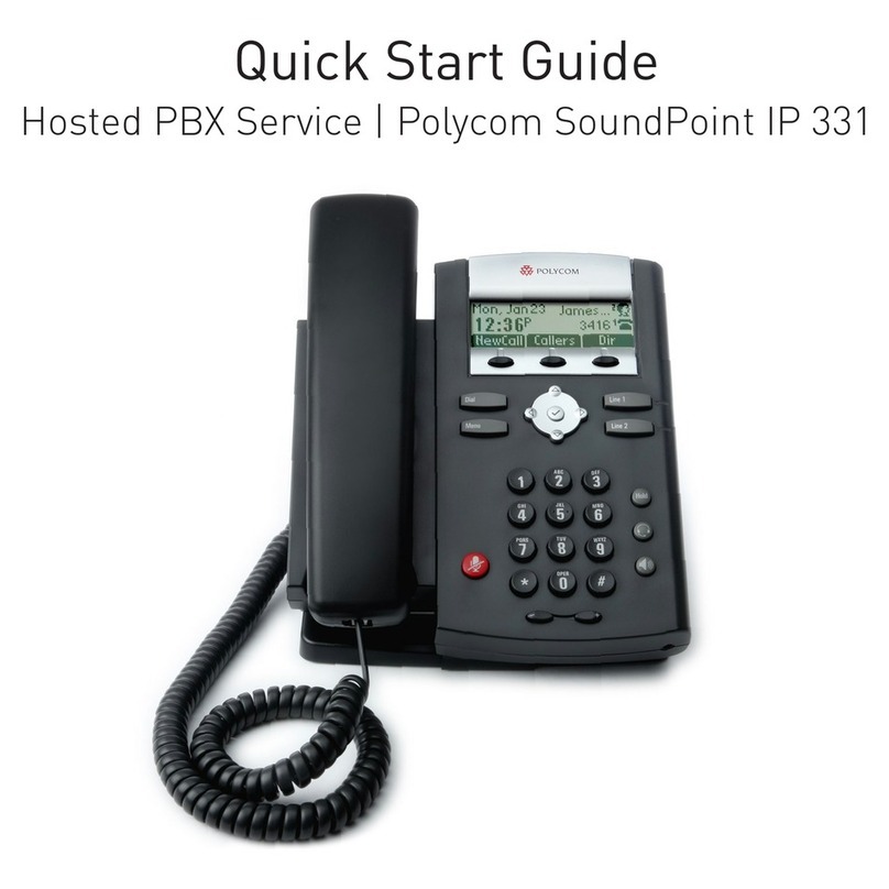 Polycom SoundPoint IP 331 quick start guide