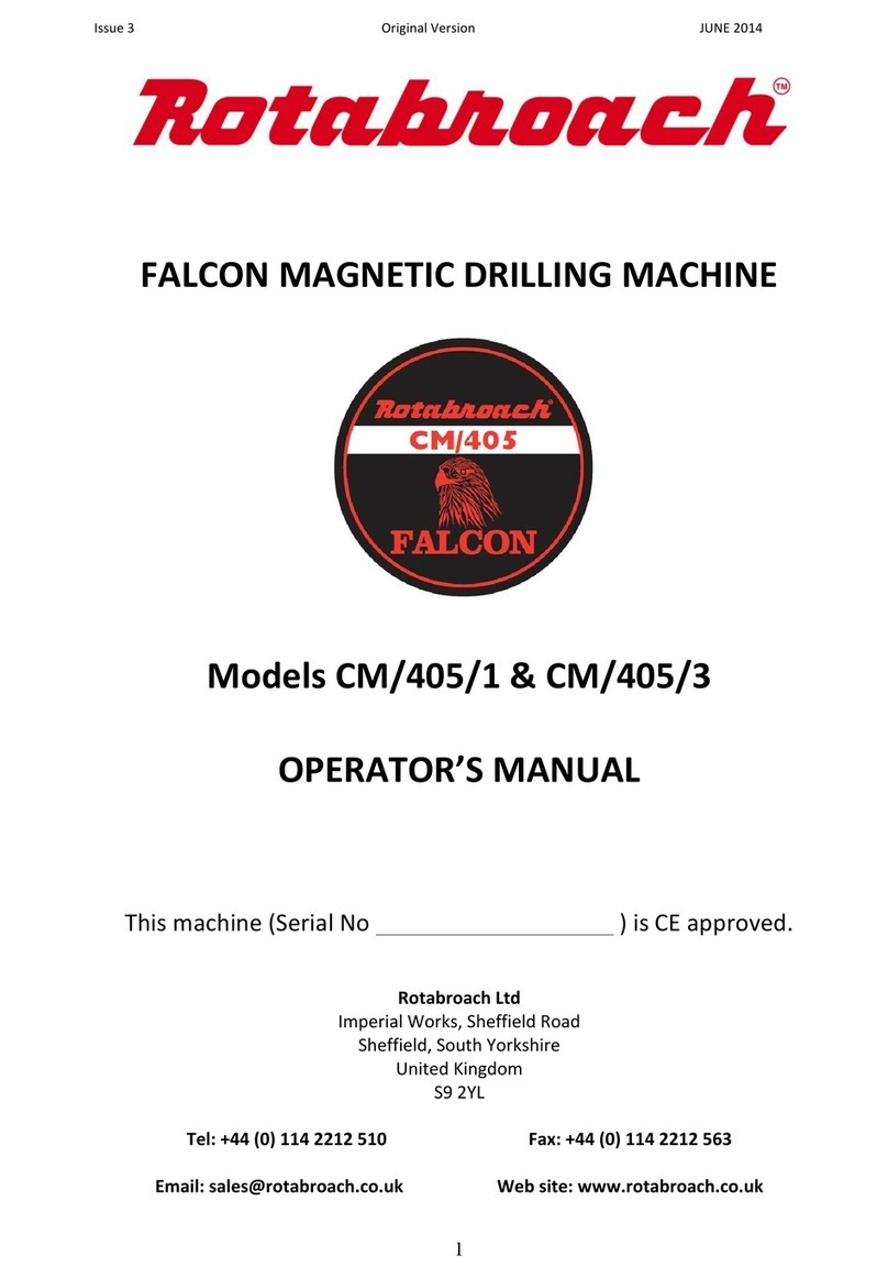 Falcon Magnetic Rotabroach CM/405/1 User manual