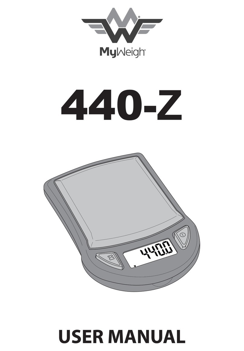 My Weigh 440-Z user manual
