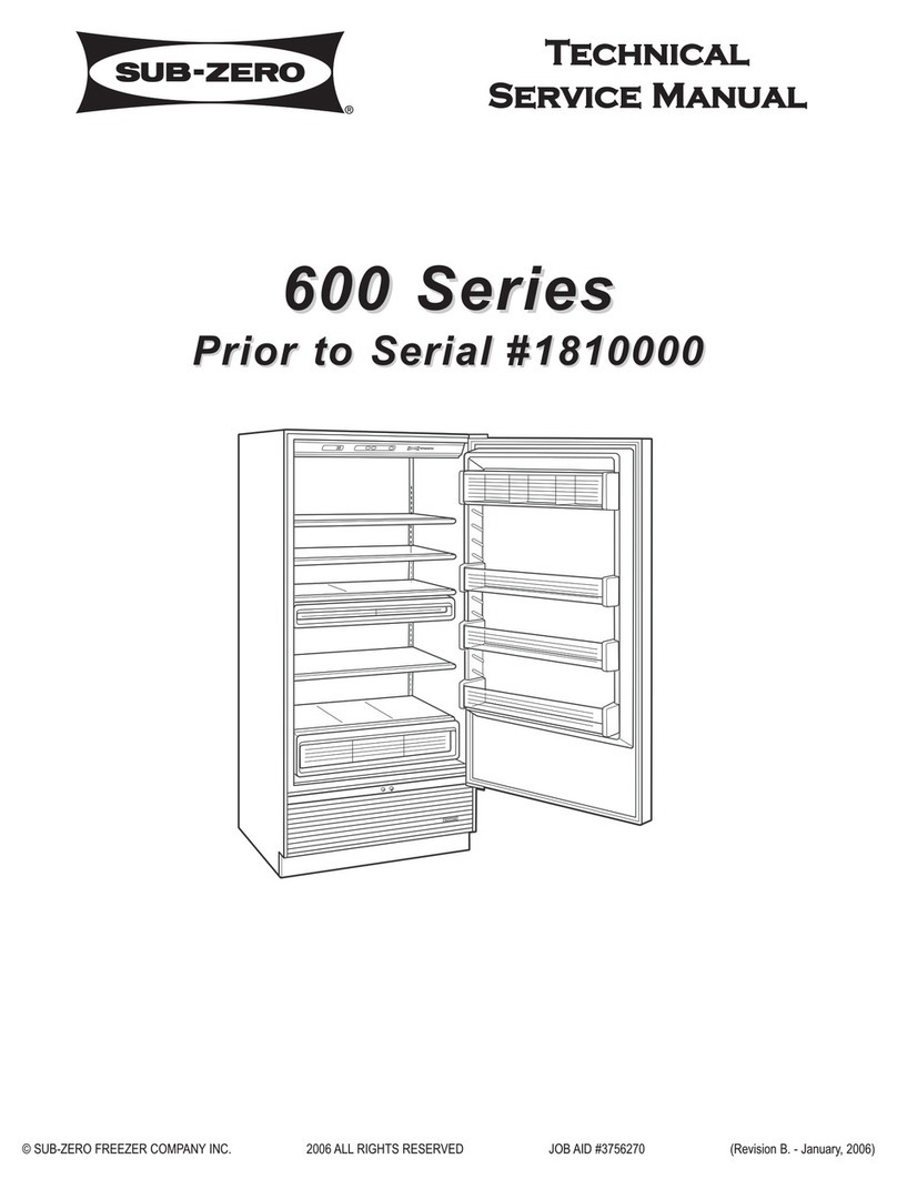 Sub-Zero 600 Series Operating manual