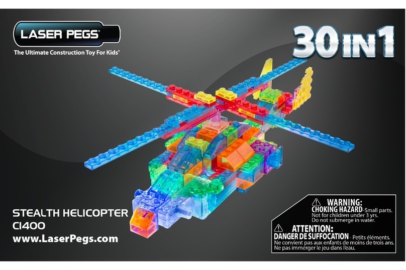 LaserPegs STEALTH HELICOPTER C1400 User manual LaserPegs STEALTH HELICOPTER C1400 User manual
