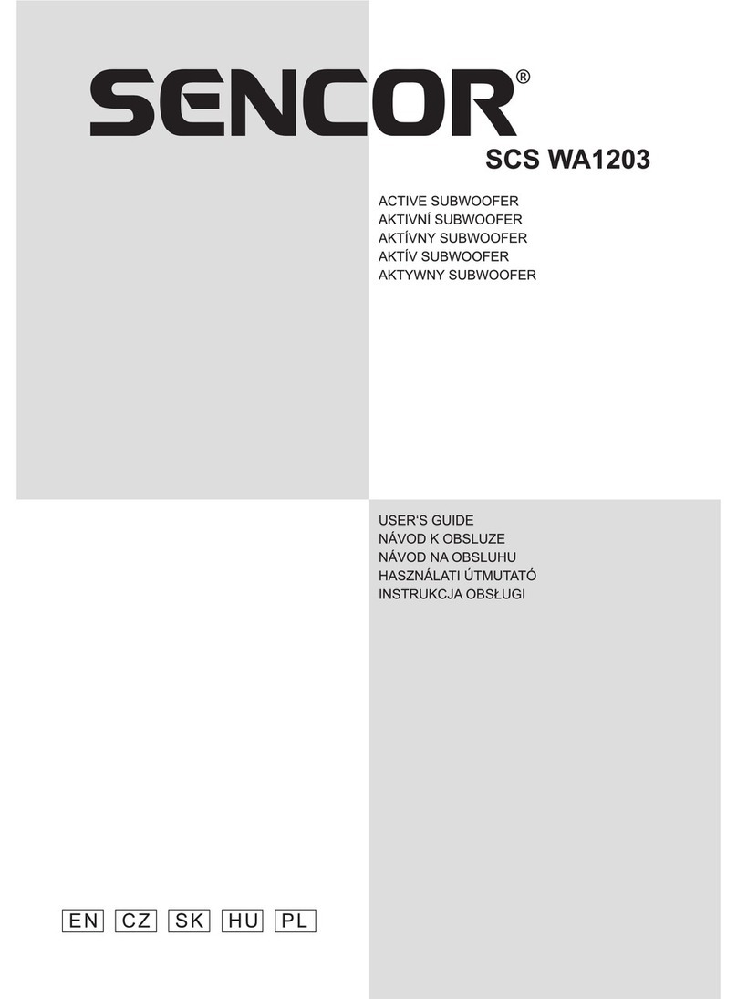 Sencor SCS WA1203 user guide