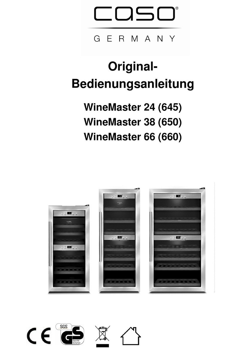 Caso winemaster 24 User manual Caso winemaster 24 User manual
