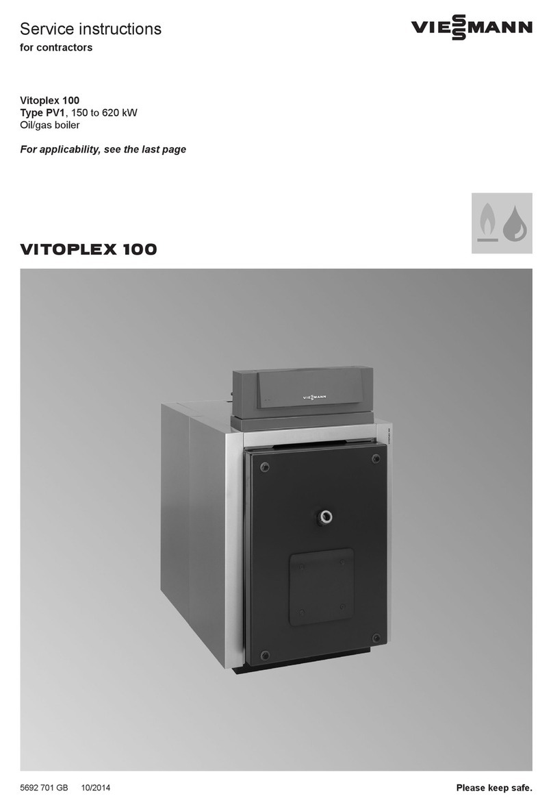Viessmann Vitoplex 100 PV1 Service instructions