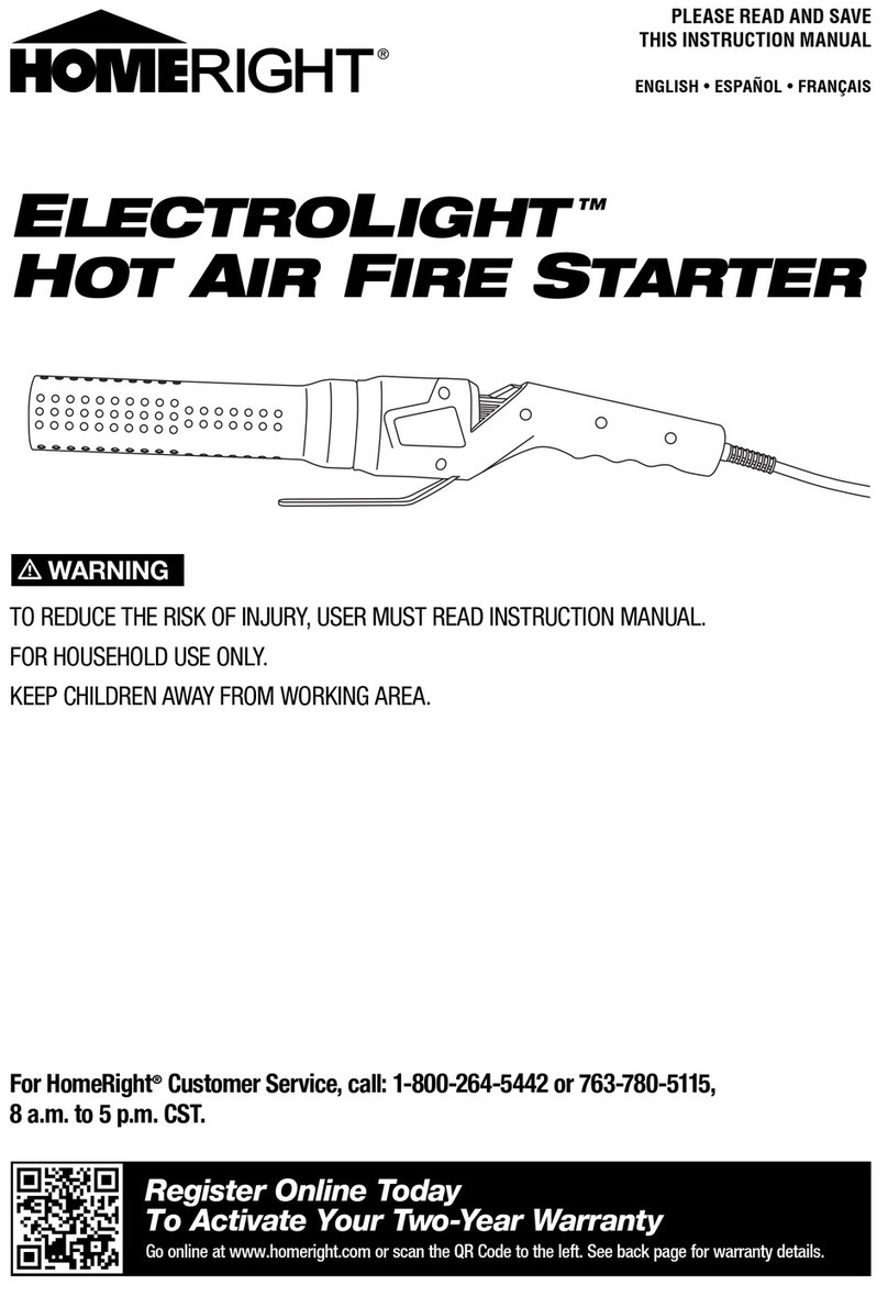 Homeright electrolight instruction manual