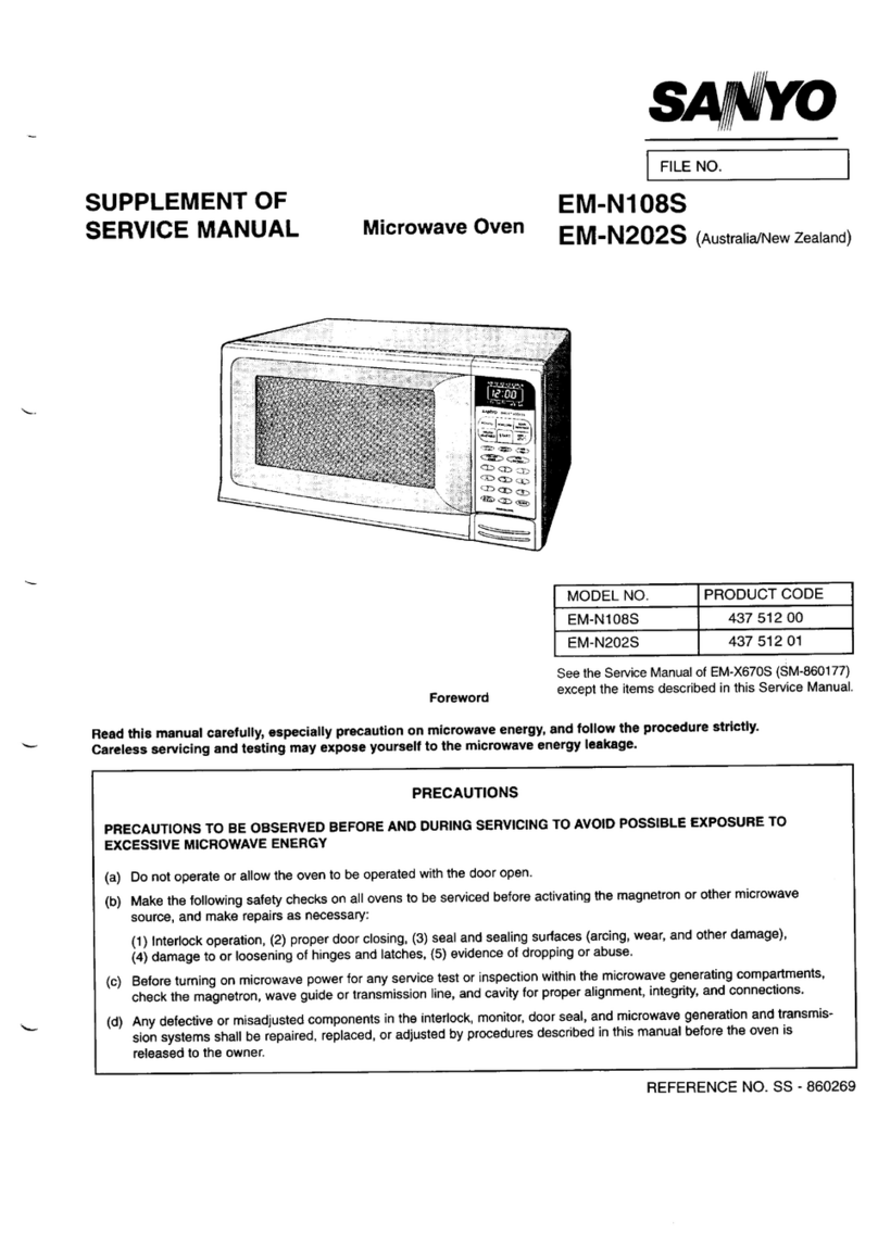 Sanyo EM-N108S User manual