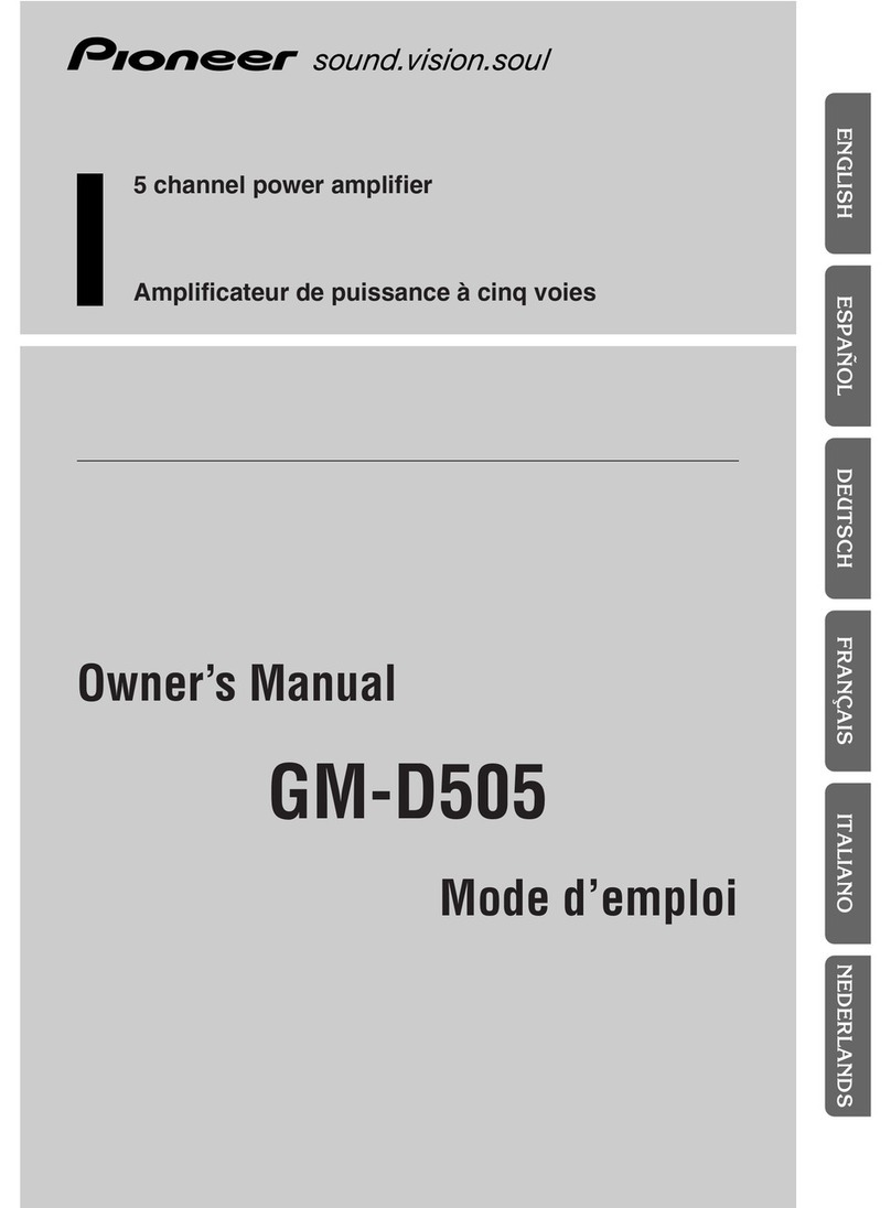 Pioneer GM-D505 User manual