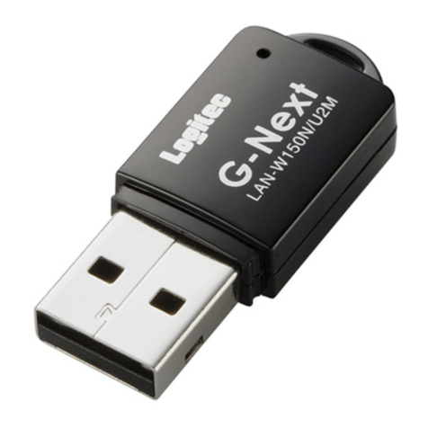 Logitec LAN-W150N/U2M user manual