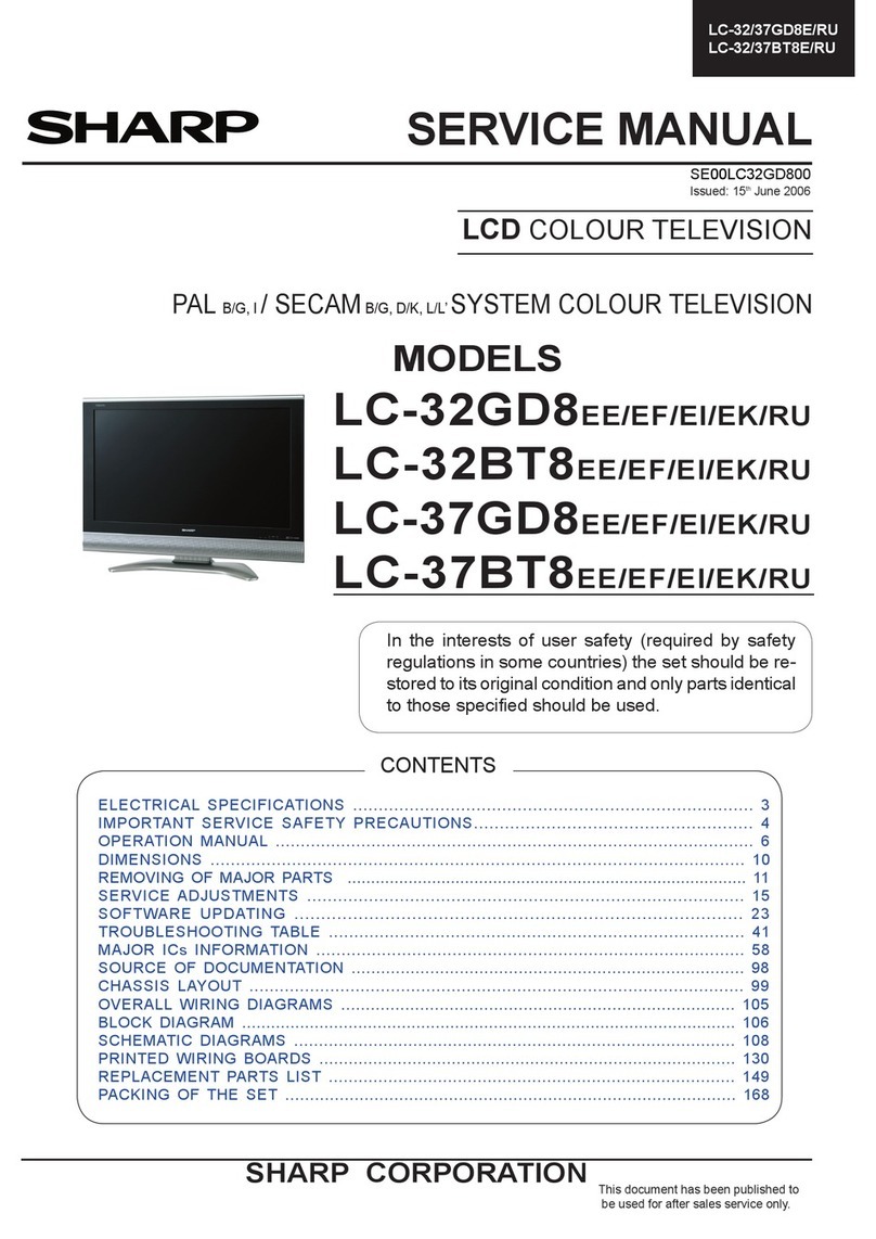 Sharp LC-32GD8EE User manual
