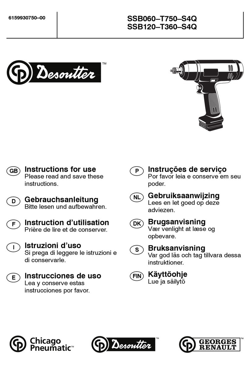 Desoutter SSB060-T750-S4Q User manual