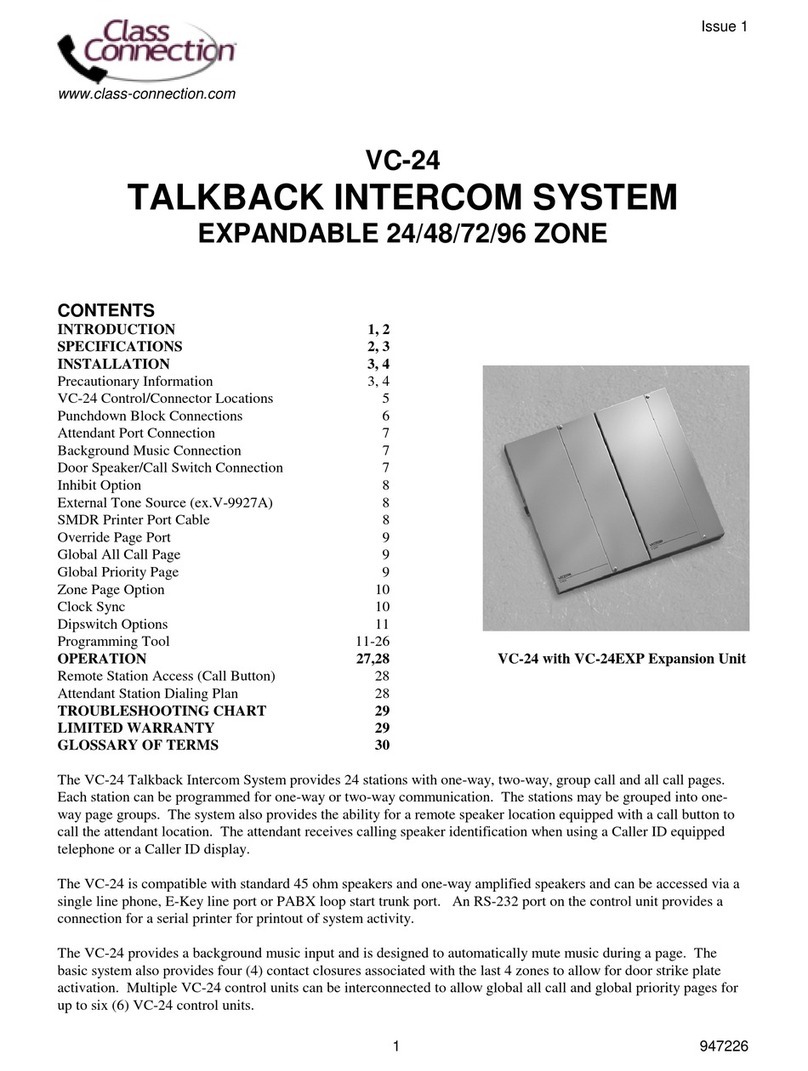 Class Connection VC-24 user manual