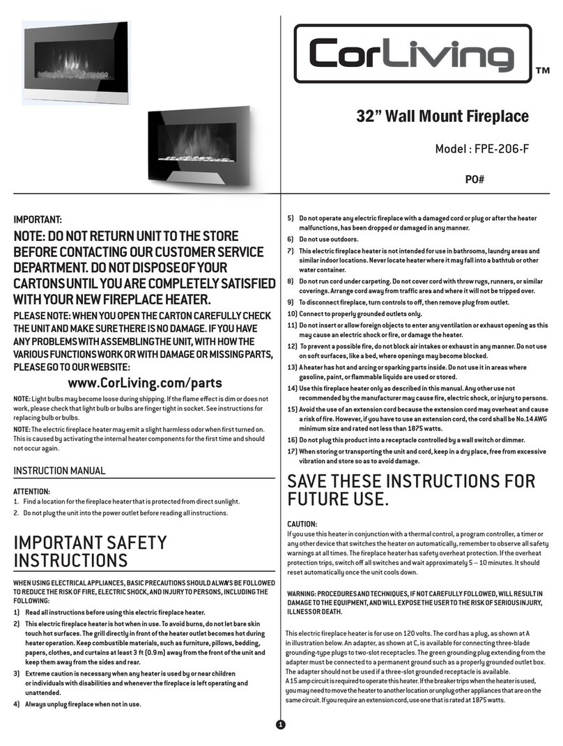 CorLiving FPE-206-F manual