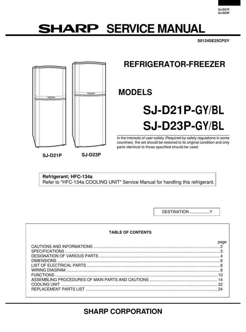 Sharp SJ-D21P-GY User manual