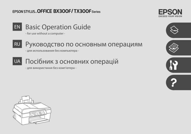 Epson Stylus Office BX300F Series Assembly instructions
