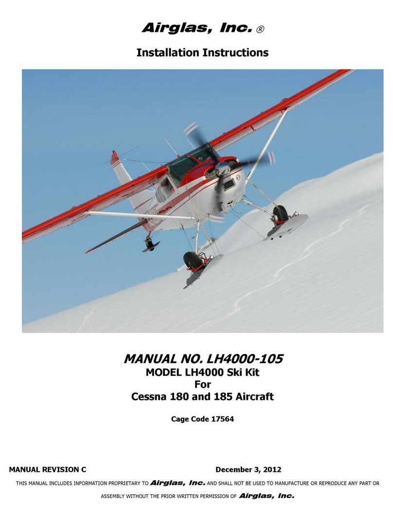 Airglas LH4000 Main Ski installation instructions