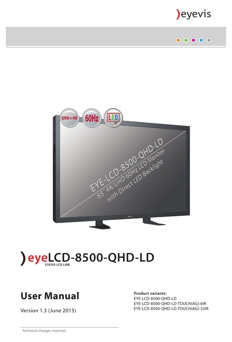 Eyevis EYE-LCD-8500-QHD-LD User manual