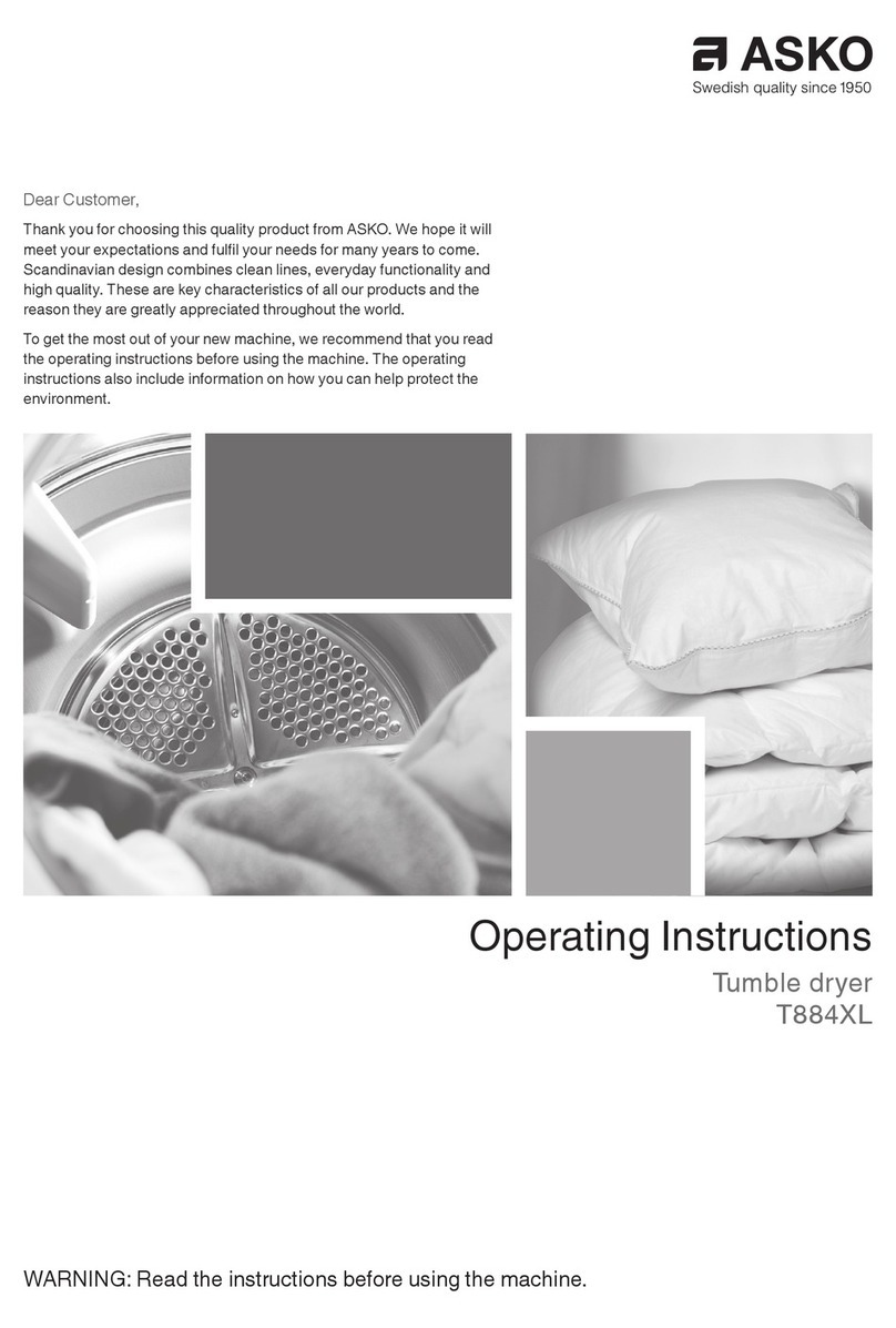 Asko T884XL User manual