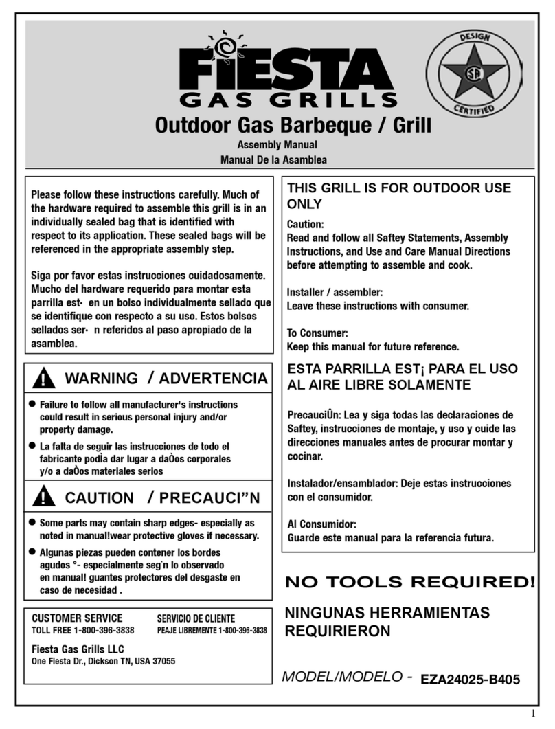 Fiesta EZA24025-B405 Assembly manual