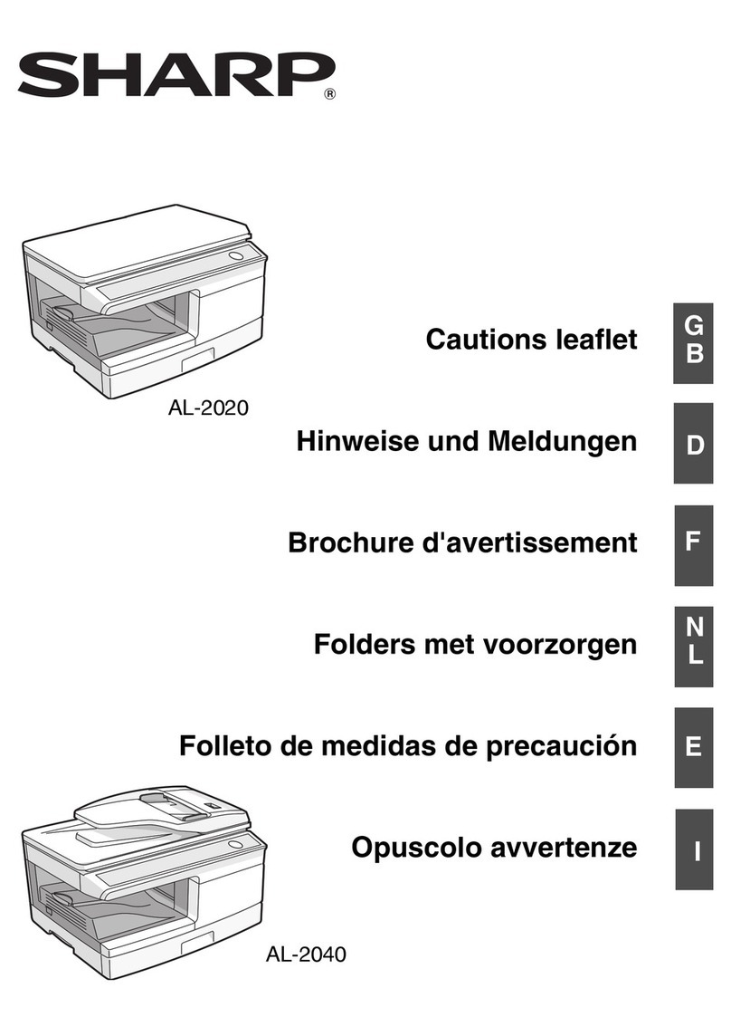 Sharp AL-2020 Manual