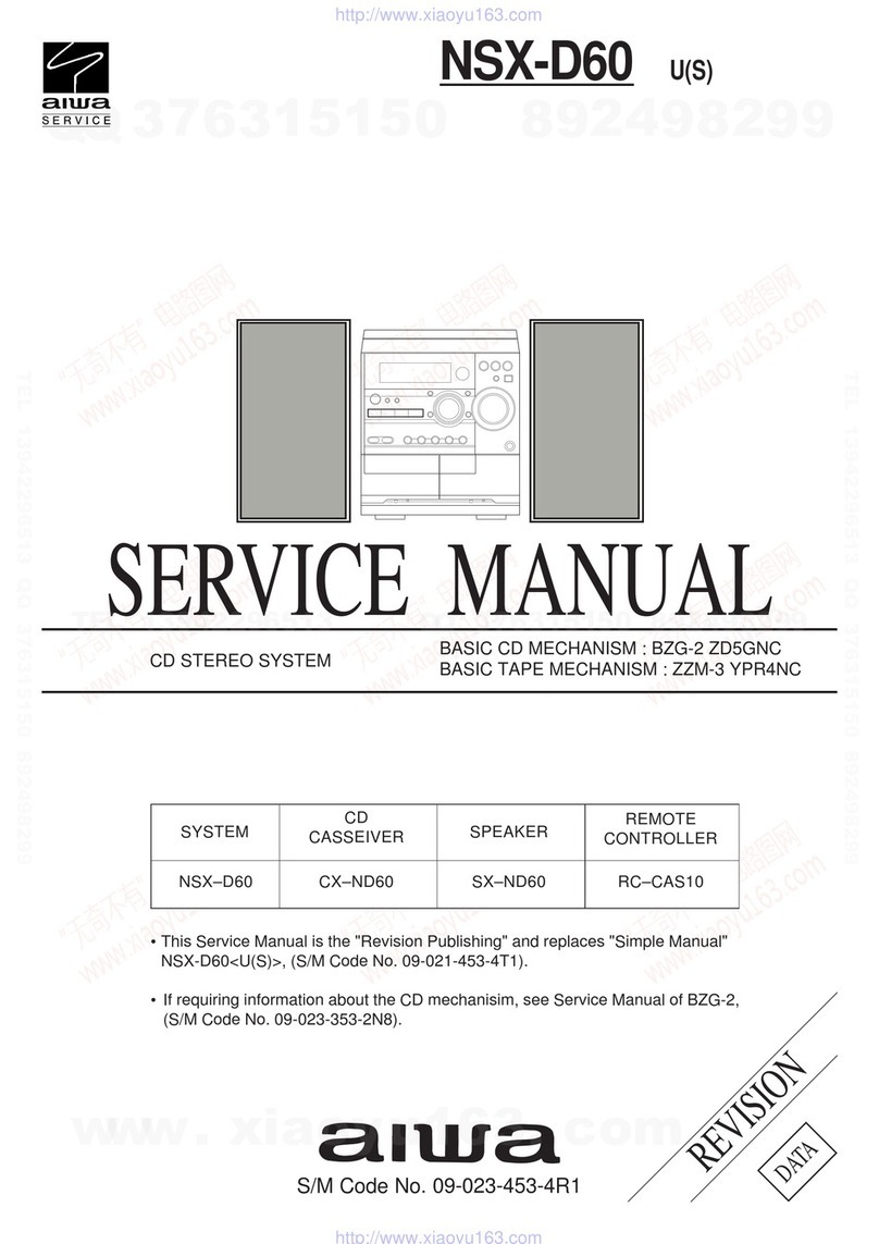 Aiwa NSX-D60 Service manual