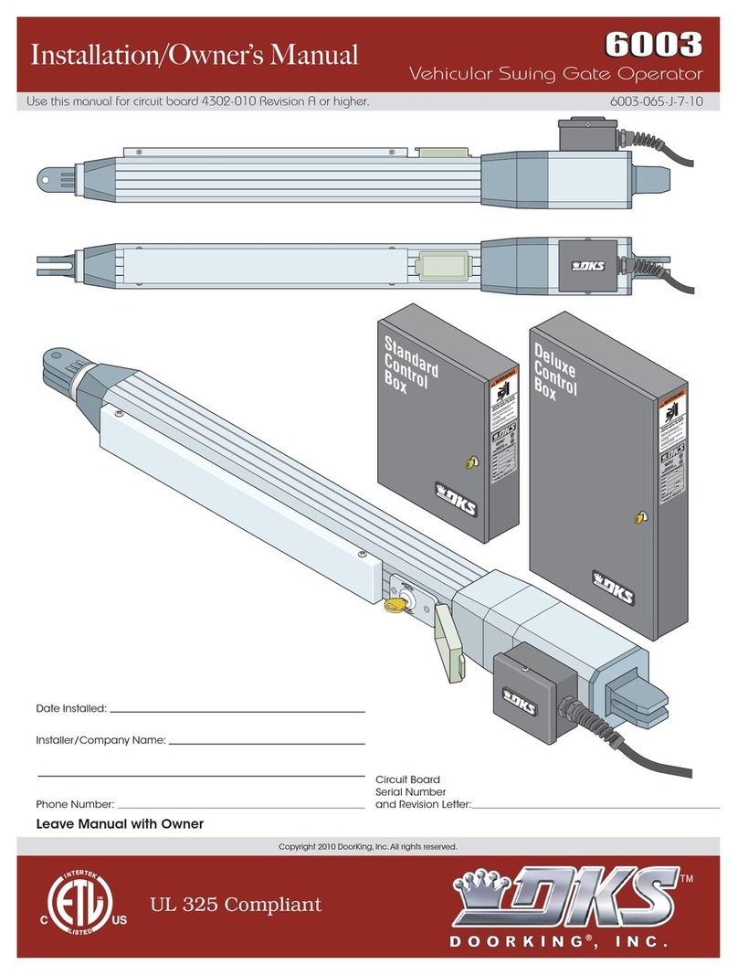 DKS 6003 Operating instructions