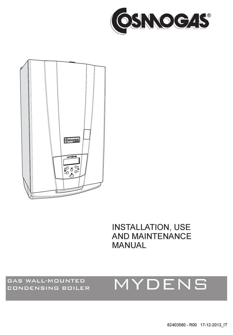 COSMOGAS MYDENS Installation, use and maintenance manual