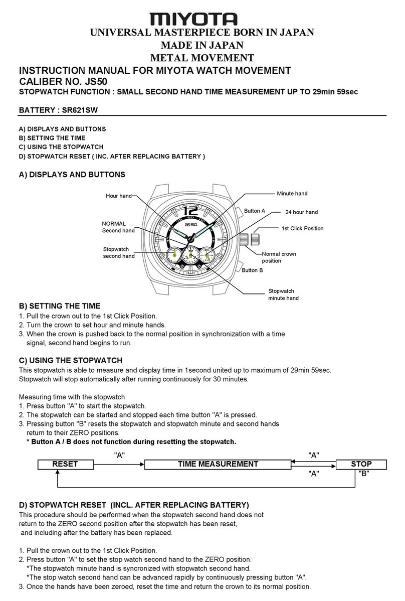 Citizen JS50 instruction manual