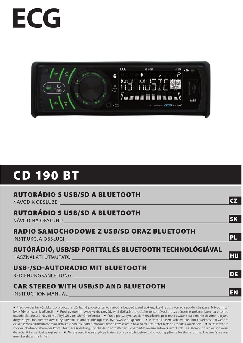 ECG CD 190 BT instruction manual